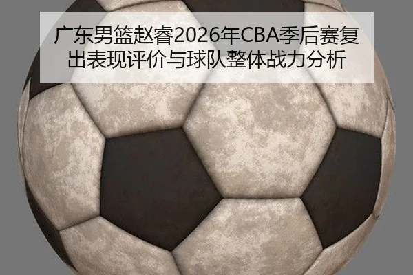 广东男篮赵睿2026年CBA季后赛复出表现评价与球队整体战力分析